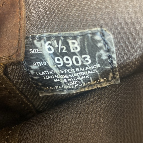 Justin Gypsy Western Boot Womens Size 6.5 B Leather Ankle Boots Round Toe Heels - Picture 12 of 13